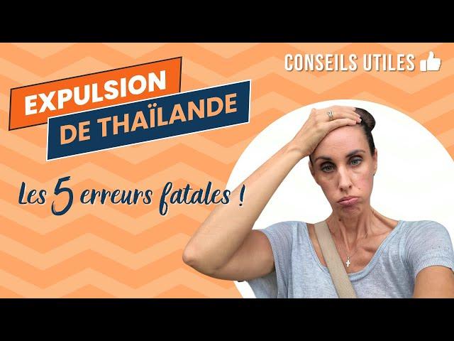 Ces 5 situations vous BANNIRONT de Thaïlande ! Vérifiez avant d'arriver à l'aéroport