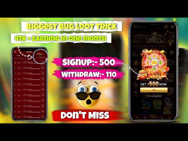 Biggest Bug Loot 2025 !! New Earning App Today !!Without Investment Earning App #freeearningapp