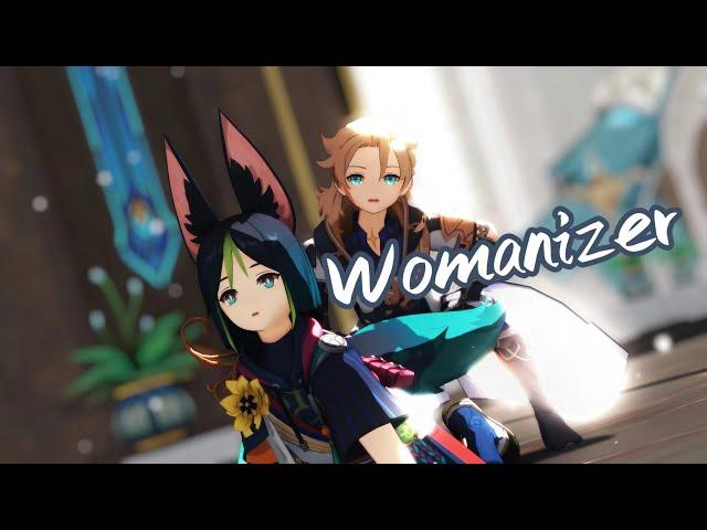 【原神MMD·Tighnari ·Albedo 】学 术 组 的 毕 业 舞 会 /Womanizer/