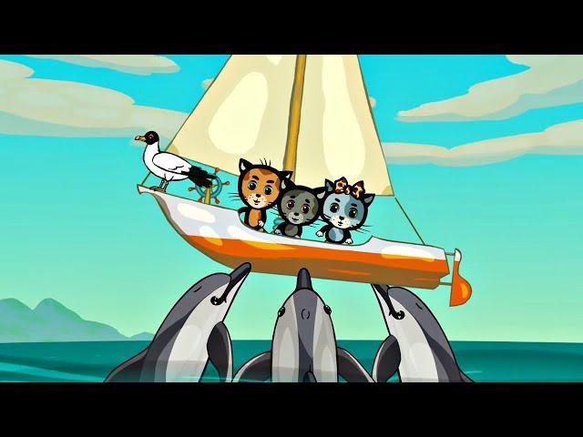 Котяткины друзья -  (Киты и Дельфины) | Мультфильм для малышей