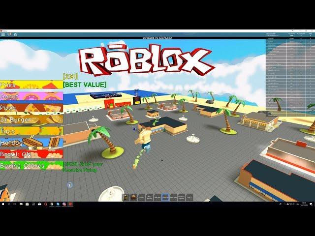 ROBLOX - симулятор толстяка новое видео для детей - eating simulator Robic Games