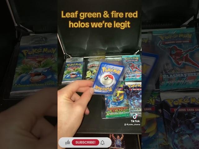 Leaf green & fire red holos we’re legit