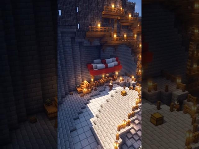 Medieval Mountain Village in Minecraft Timelapse (Part 1) #shorts