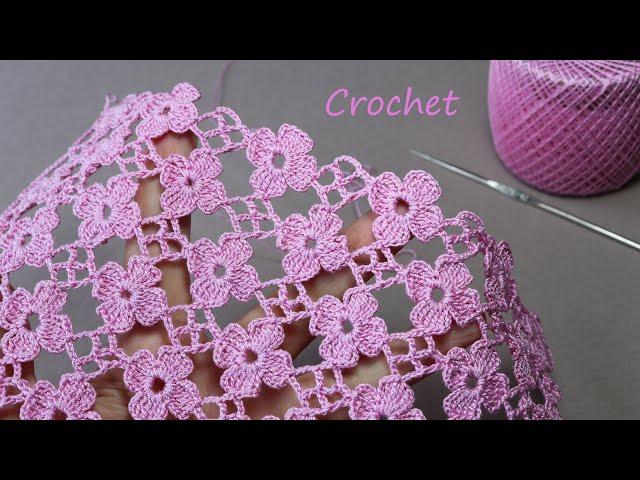 SUPER EASY Beautiful Flower Pattern Crochet KNİTTİNG PATTERNS  СУПЕР легкий УЗОР для вязания крючком