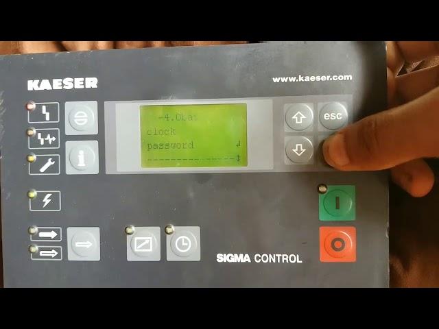 How To Set Kaeser Controller Presser Satting.