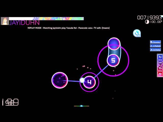 osu! - Yasuda Rei - Passcode 4854  [DT][SS][Insane][177pp]