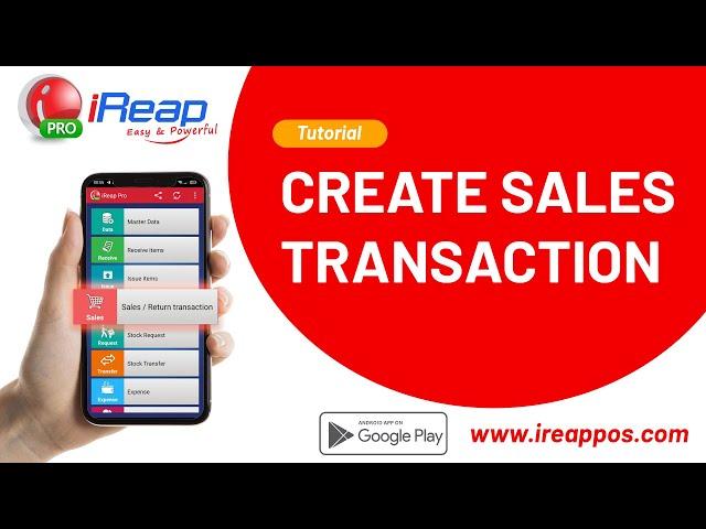 How to Create Sales Transactions in iREAP POS Application