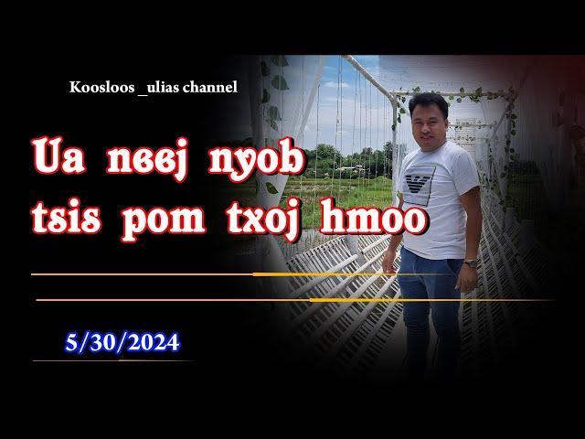 Ua neej nyob tsis pom txoj hmoo 5/30/2024