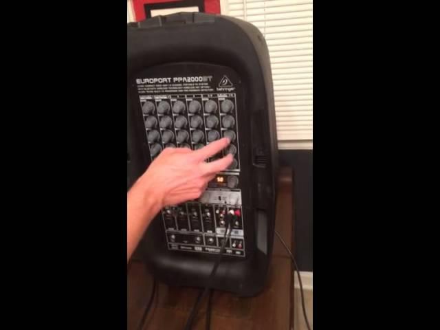 Behringer portable PA system setup video part 2