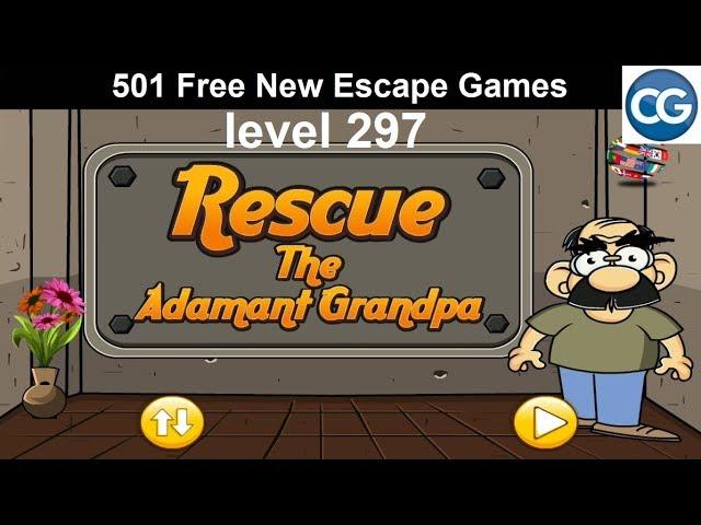 [Walkthrough] 501 Free New Escape Games level 297 - Rescue the adamant grandpa - Complete Game