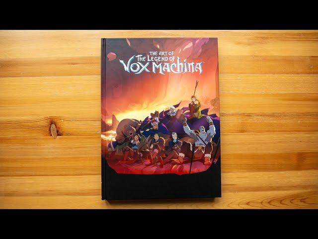 The Art of The Legend of Vox Machina (book flip)