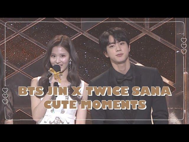 BTS JIN x TWICE SANA Cute Moments