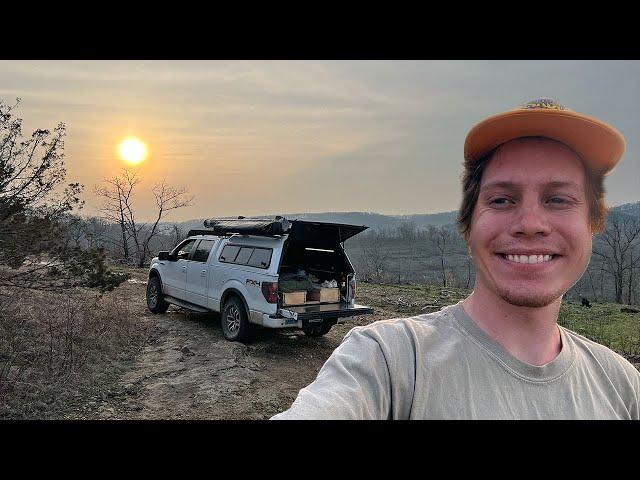 Truck Camping Middle of 1,500,000 Acre Forest