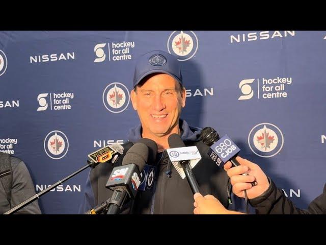 Winnipeg Jets head coach Scott Arniel media availability on day 1 of training camp