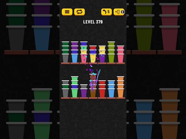 Cup Sort Puzzle Level 379 = Water Sort Puzzle Level 379 = Ball Sort Puzzle Level 379 All the same