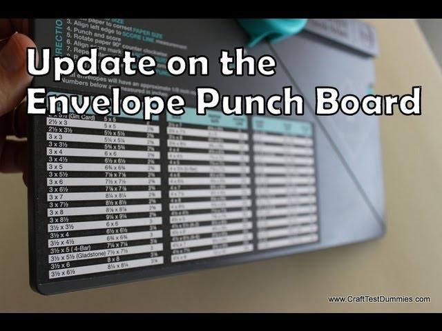 Update on the Envelope Punch Board by WRMK