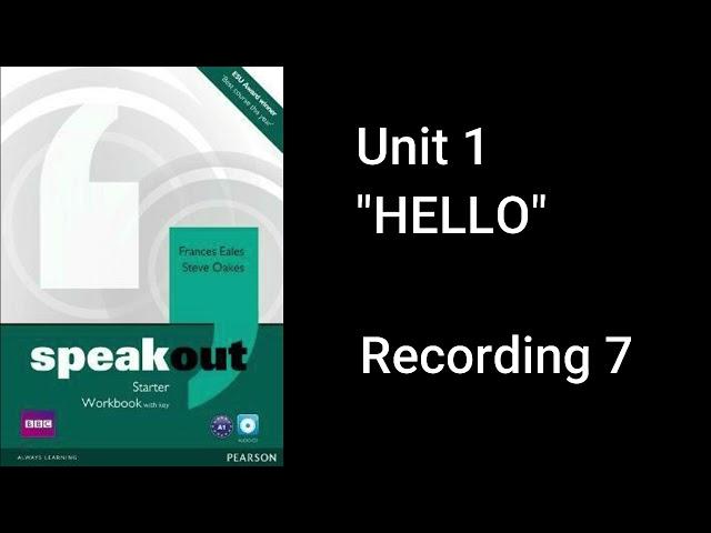 Speak Out Starter Workbook Audio Tapescripts