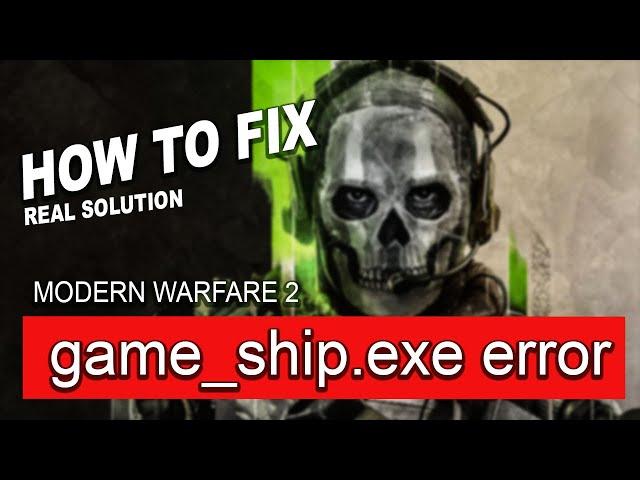 Modern warfare 2 #game ship.exe Error Fix | How to fix gameship error in #mw2 || by borntoplaygames