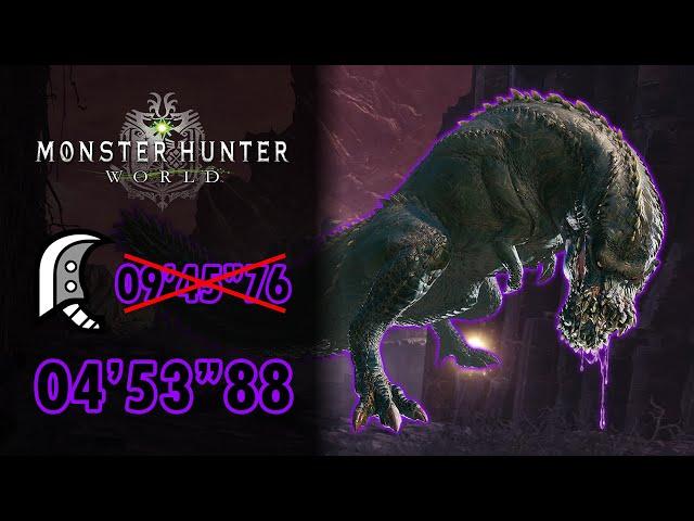 MHW | Tempered Deviljho 04'53"88 Great Sword Solo