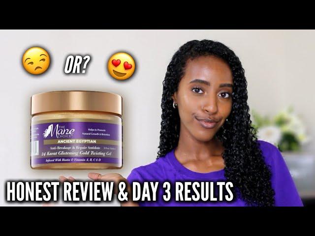 NEW (to me) MANE CHOICE ANCIENT EGYPTIAN 24 KARAT GOLD TWISTING GEL HONEST REVIEW | Lydia Tefera