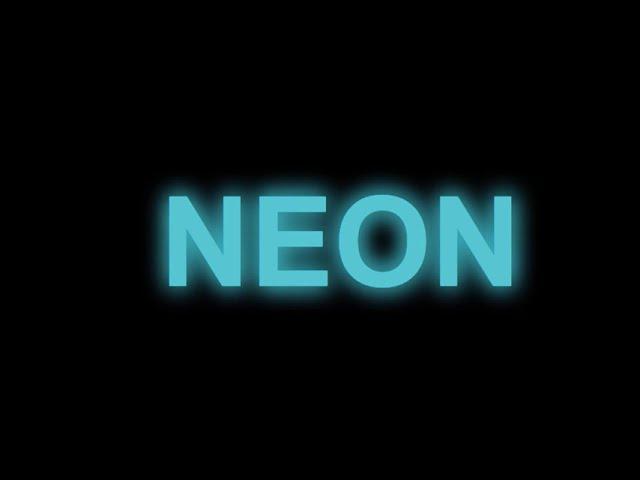 Neon Text Glowing Animation Using HTML and CSS