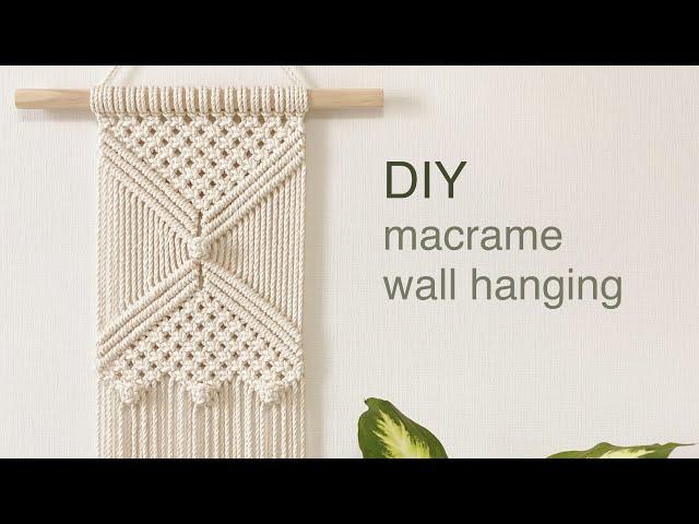 DIY | macrame wall hanging | 마크라메 월 행잉