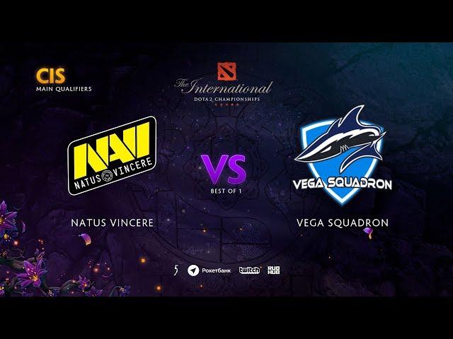 Natus Vincere vs Vega Squadron, TI9 Qualifiers CIS, bo1 [Lex & 4ce]