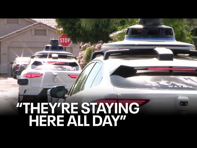 Waymo woes: Tempe  residents frustrated as idle self-driving cars are parked on their streets