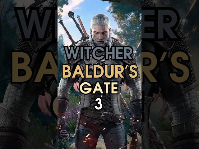 how to make THE WITCHER in Baldur's Gate 3 - Fighter/Barbarian Build #shorts #baldursgate3 #bg3