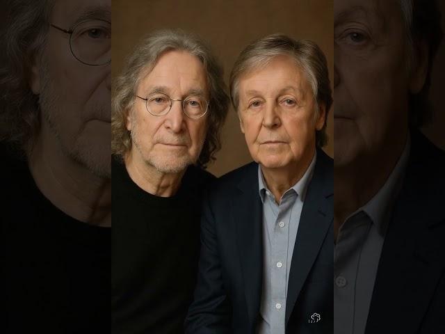 John Lennon and Paul McCartney AI Portrait of life how it may of looked today. #beatles #ai #love