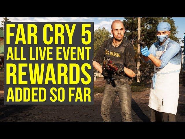 Far Cry 5 Live Event - ALL NEW WEAPONS & OUTFITS Added Since Launch (Far Cry 5 Live Events)