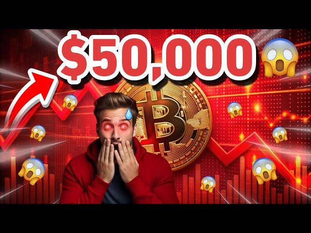 CRYPTO : BITCOIN  ÉNORME KRACH SOUS $50,000 !? 