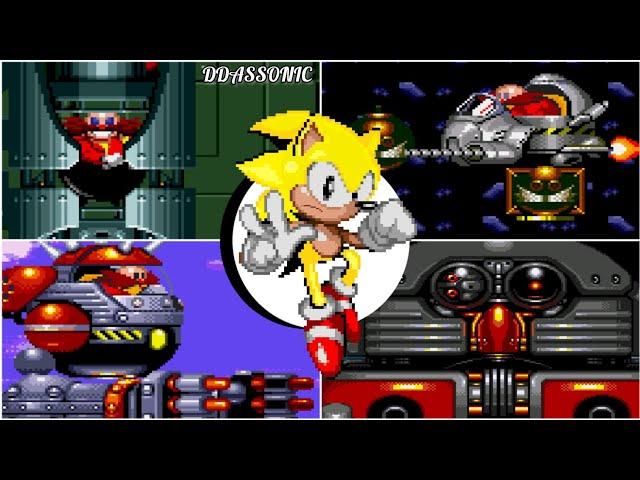 Super Sonic Vs Sonic Trilogy All Bosses + 2 Delta New Bosses