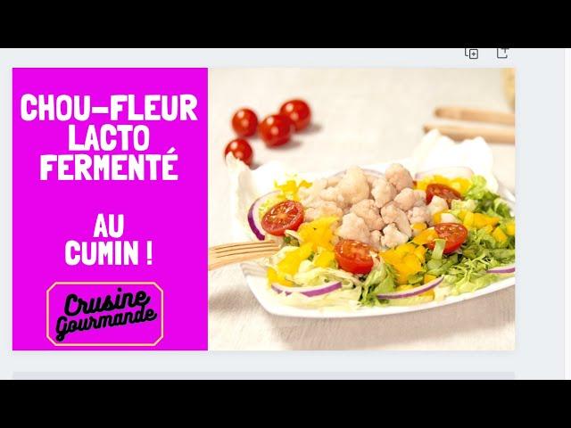 Chou-fleur lactofementé au cumin - Crusine Gourmande‍