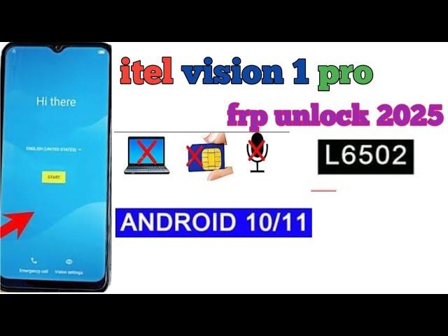 itel vision 1pro frp bypass 2025