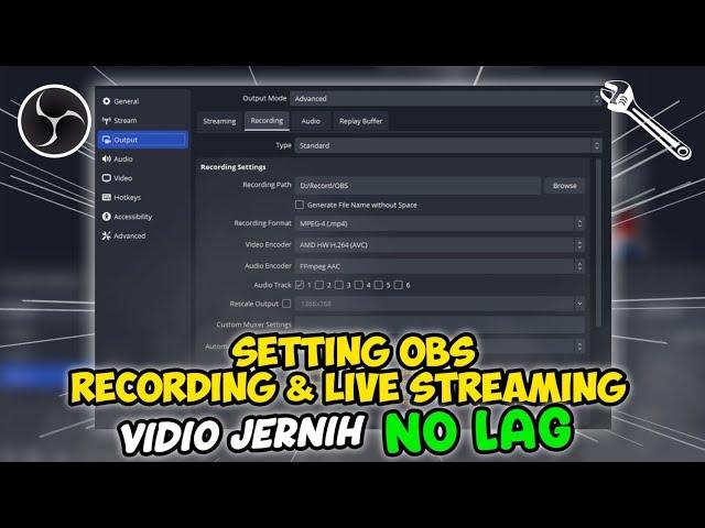 Cara Setting OBS Untuk Recording & Live Streaming - Vidio Jernih, No Lag -  Support PC Kentang