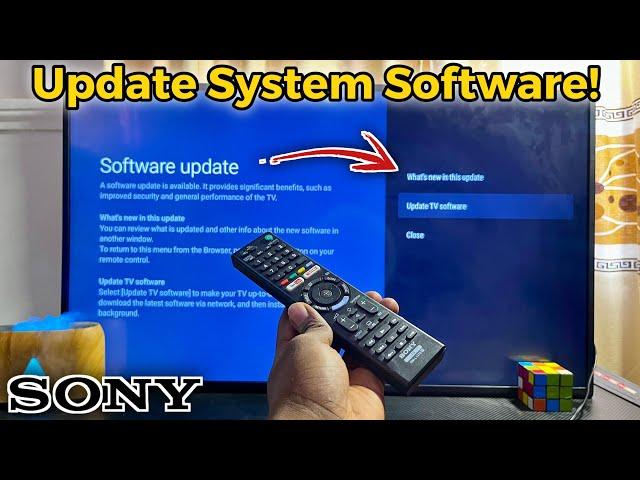 Sony Smart TV: How to Do System Software Update