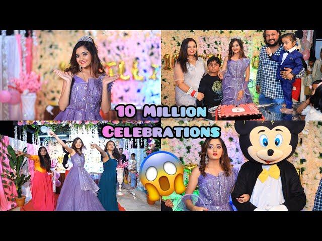 WOW! Grand 10 Million Celebrations Best Party Ever With Family Papa Was Crying Bindass Kavya