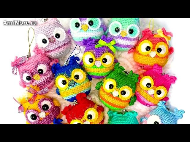 Амигуруми: схема Совушка. Игрушки вязаные крючком - Free crochet patterns.