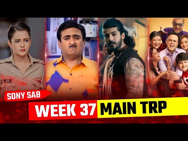 Sab Tv Week 37 Main TRP - Sony Sab This Week Offline TRP | Tmkoc | Wagle Ki Duniya | Maddam Sir