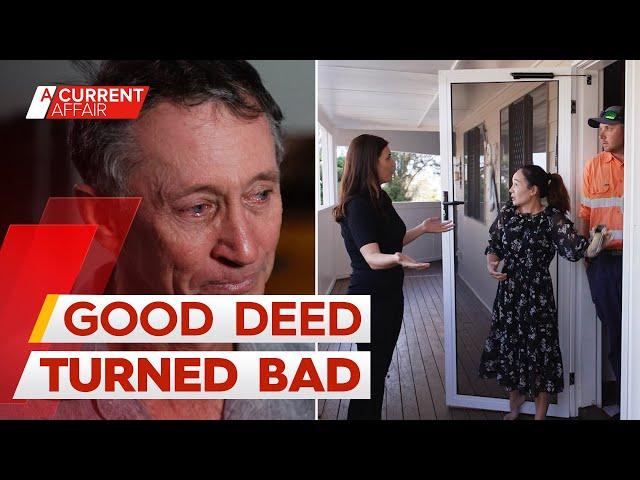 Grandfather's good deed backfires as colleague's family refuses to move out | A Current Affair