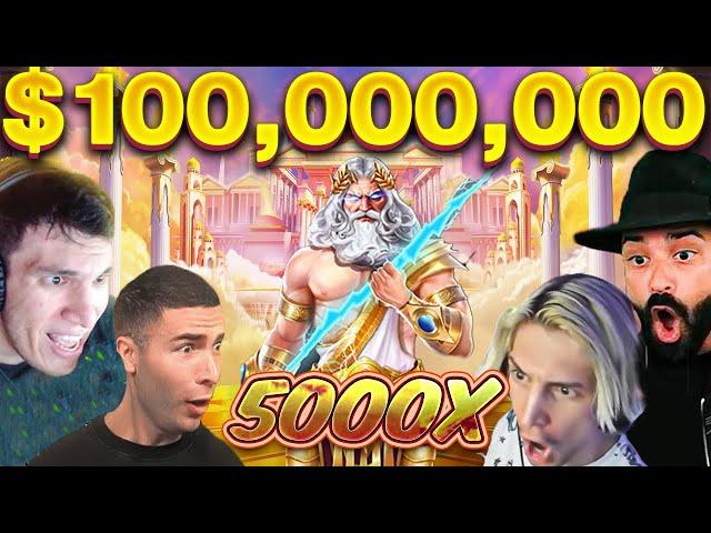 $100 MILLION MAX WINS (xQc, Ayezee, Trainwreckstv, Roshtein)