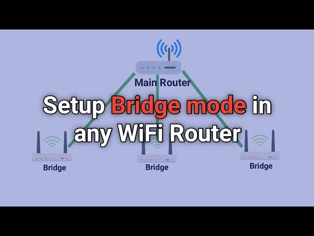 How to Setup Bridge Mode in Any WiFi Router | WiFi Router Bridge Mode | Pro Tutorials BD