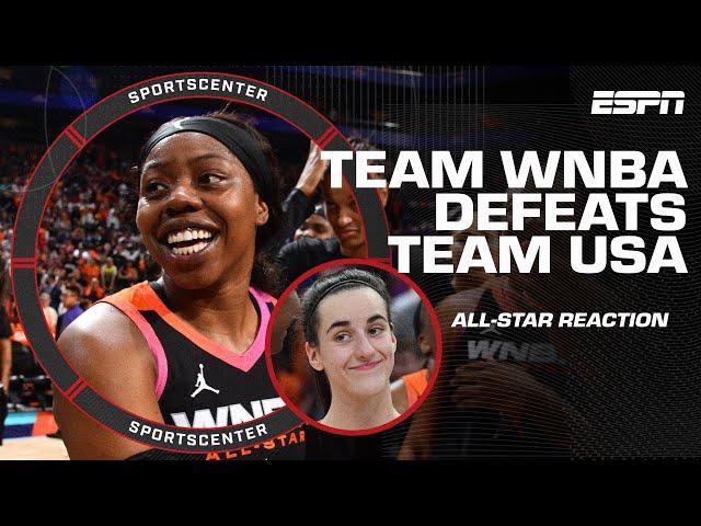 All-Star REACTION  Arike Ogunbowale & Caitlin Clark make history in Team WNBA’s win | SportsCenter