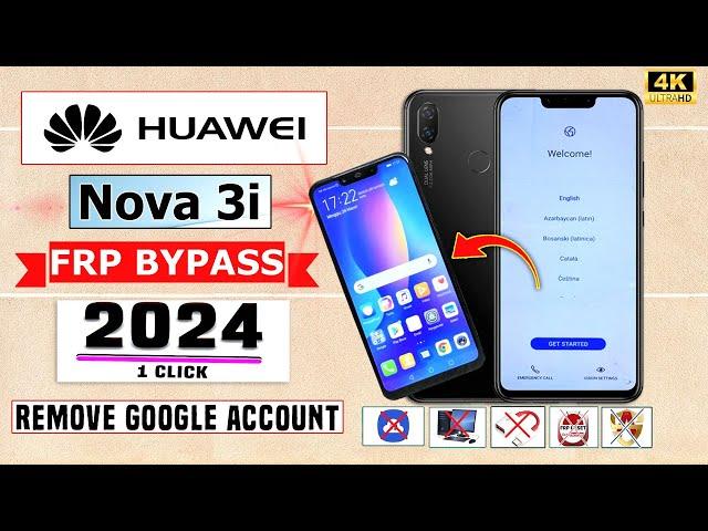 Without Pc  2024 | Huawei Nova 3i Frp Bypass 2024 Android 9 Gmail/google Account Unlock Without Pc