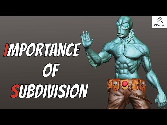 ZBrush Beginner The Importance of Subdivision Levels - Urdu/Hindi