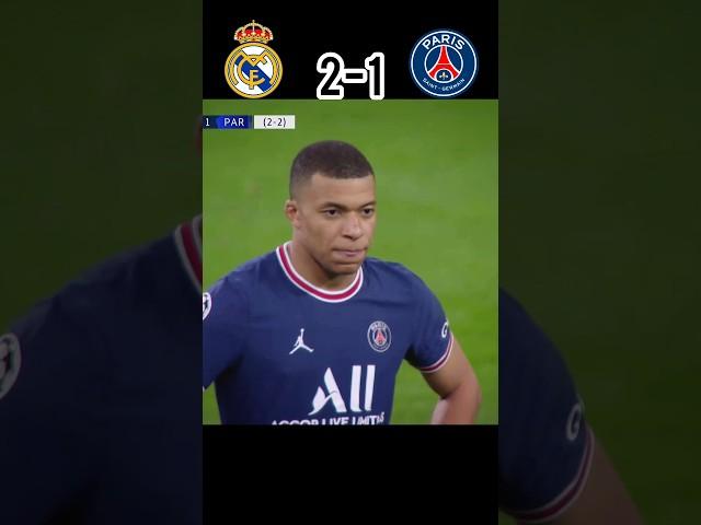 Real Madrid vs PSG | UCL 2021 | #benzema vs #mbappe #youtube #shorts