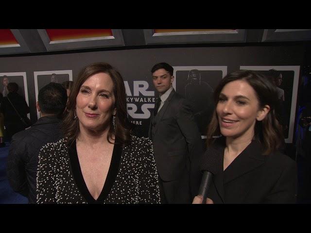 STAR WARS THE RISE OF SKYWALKER PREMIERE - Producers Kathleen Kennedy and Michelle Rejwan Interview