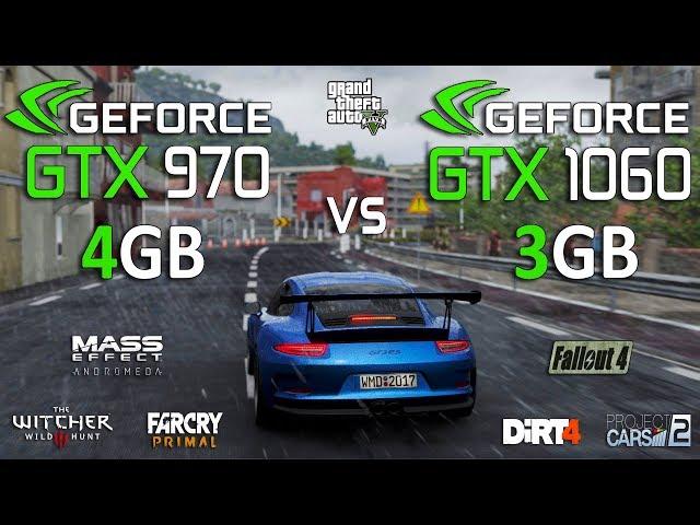 GTX 1060 3GB vs GTX 970 4GB Test in 7 Games