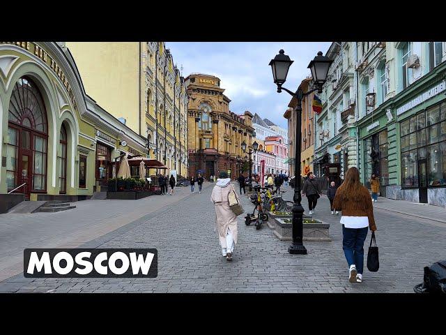 A WALK IN THE CENTER OF MOSCOW TODAY  From the Central Bank of Russia to Lubyanka - ⁴ᴷ [HDR]